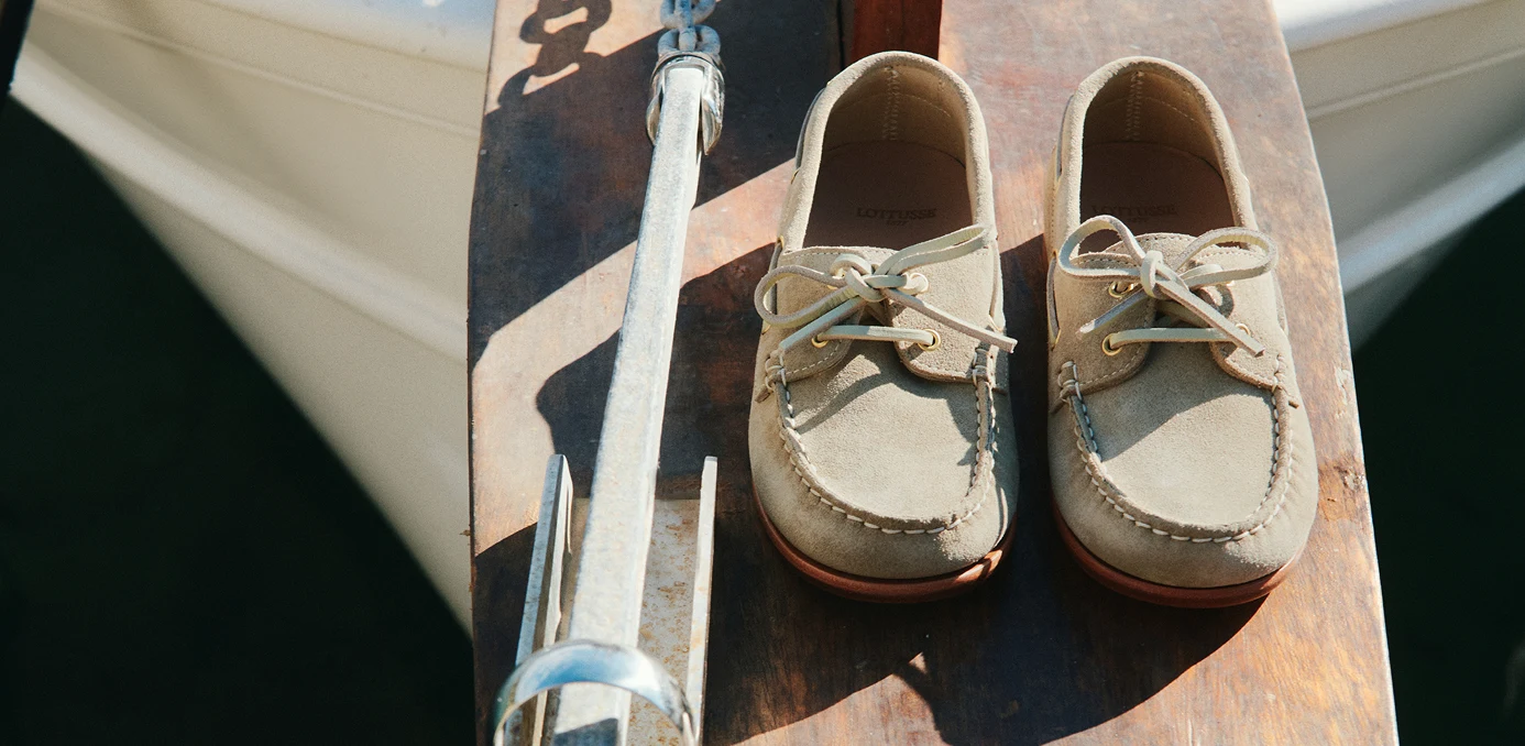 Leder-bootsschuhe für herren